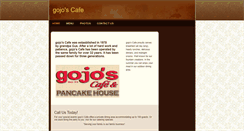 Desktop Screenshot of gojoscafe.com