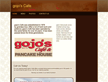 Tablet Screenshot of gojoscafe.com